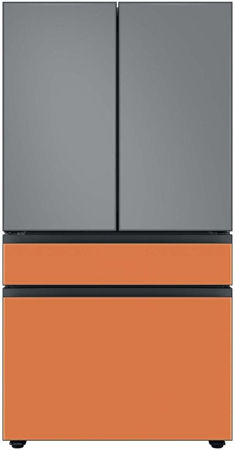 Samsung Bespoke 36" Clementine Glass French Door Refrigerator Middle Panel 12