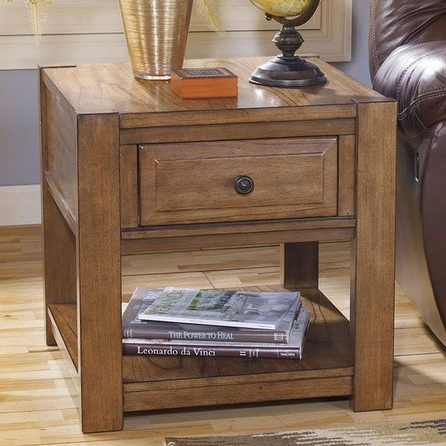 Signature Design by Ashley® Birnalla Light Brown End Table 1