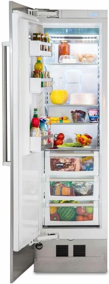 Viking® 7 Series 12.9 Cu. Ft. Damascus Grey Fully Integrated Left Hinge All Refrigerator with 5/7 Series Panel 1