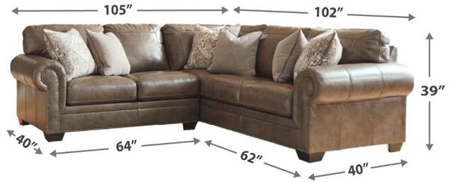 Signature Design by Ashley® Roleson 2-Piece Quarry Sectional 1