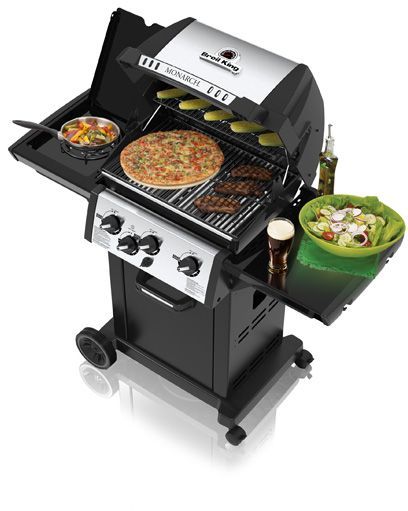 Broil King® Monarch™ 340  Series 22" Freestanding Black Propane Gas Grill 2