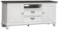 Liberty Furniture Allyson Park Wirebrushed White 66" TV console