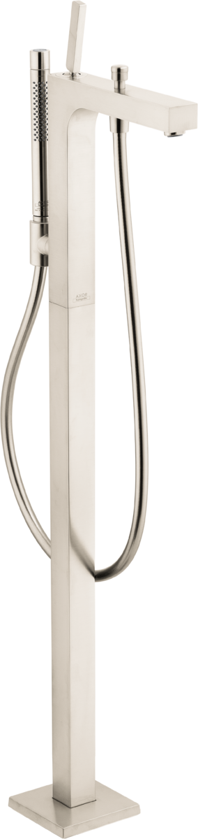 AXOR® Citterio 5.49 GPM Brushed Nickel Freestanding Tub Filler Trim with 1.75 GPM Handshower