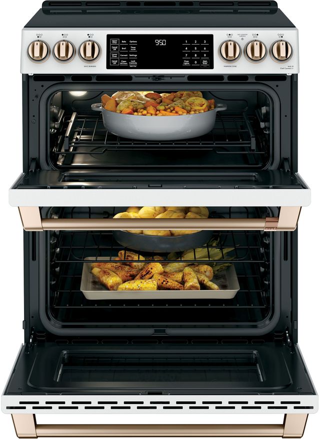 Café™ 30" Stainless Steel Slide in Double Oven Induction Range 3
