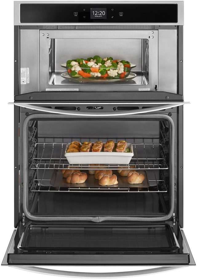 Whirlpool® 27" Stainless Steel Smart Combination Wall Oven-2