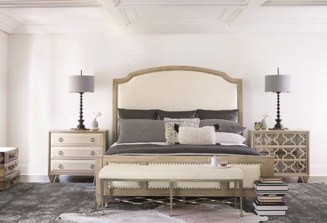 Bernhardt Santa Barbara Beige/Sandstone Queen Upholstered Panel Bed 6