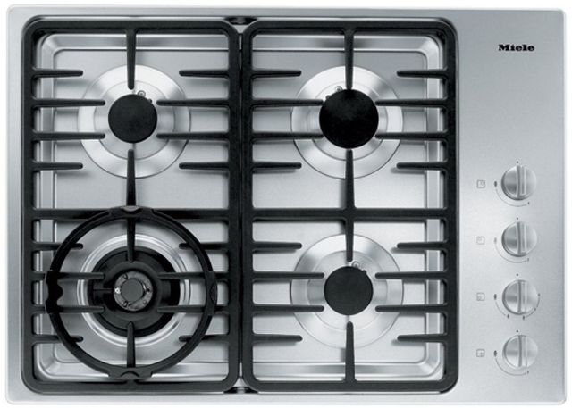 Miele 30" Stainless Steel Gas Cooktop 0