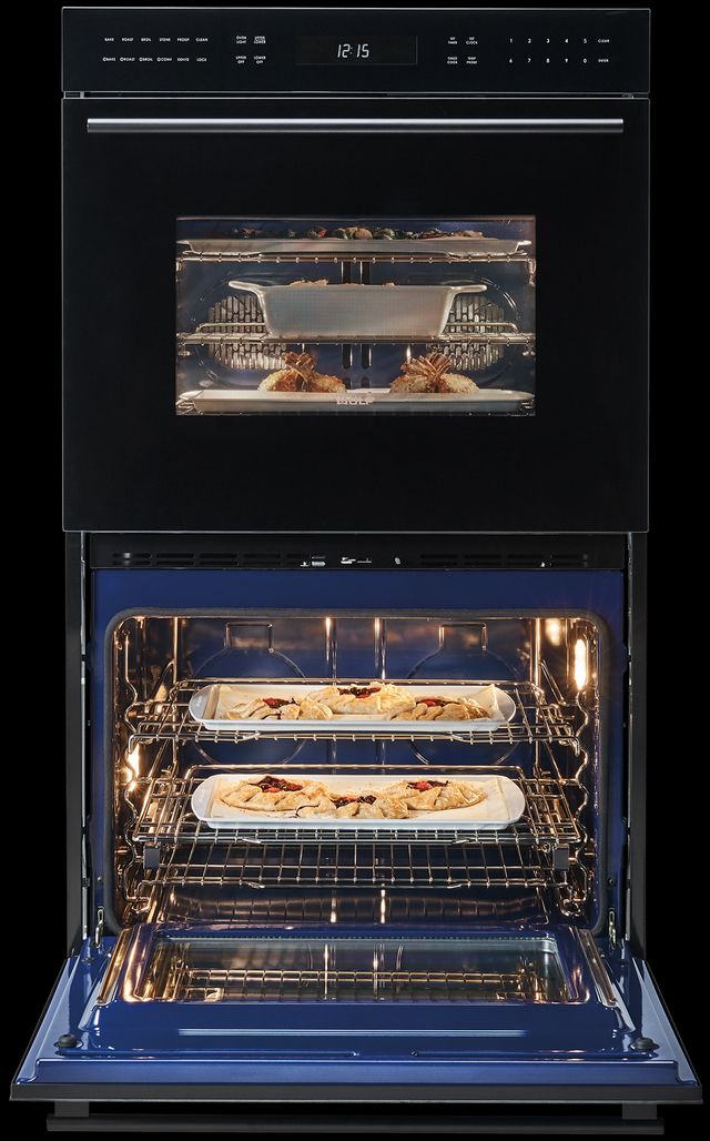 Wolf® E Series 30" Black Electric Built In Double Oven-3