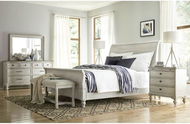 American Drew® Litchfield Hanover Sleigh Queen Bed Complete 2