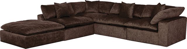 Jackson Furniture Plush 5 Piece Mocha Sectional Sofa