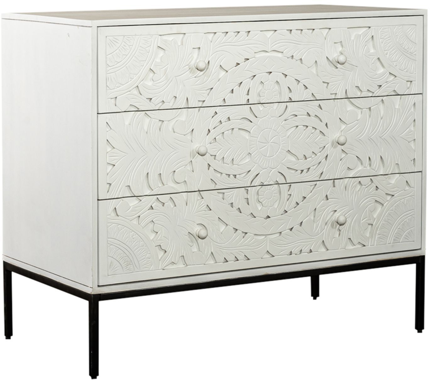 Liberty Furniture Woodlyn Weathered White Accent Cabinet