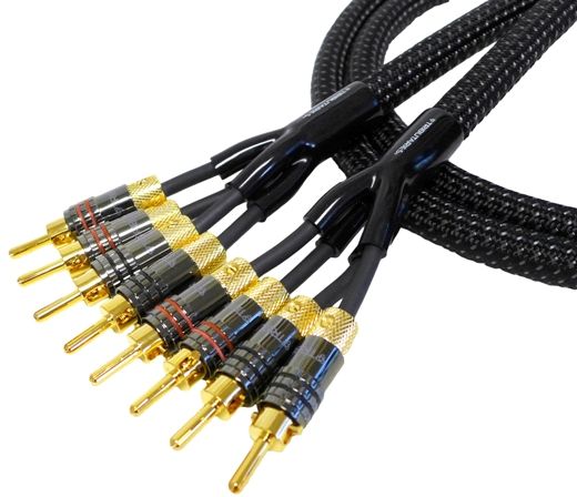 Tributaries® 6' Series 8 Bi-Amp Banana Speaker Cable-8BA-B-060 ...