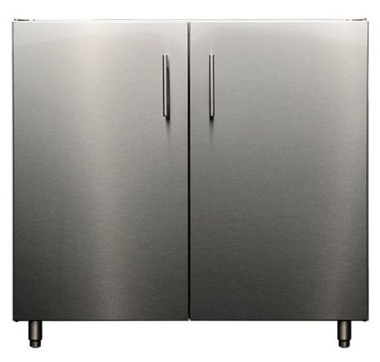 Kalamazoo™ Outdoor Gourmet Signature Series 36" Marine-Grade Stainless Steel Storage Cabinet with Double Doors-0