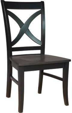 John Thomas Furniture® Cosmopolitan Salerno Coal/Black Chair