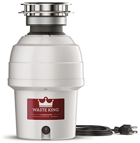 Waste King® 0.75 HP Continuous Feed White Garbage Disposal 0