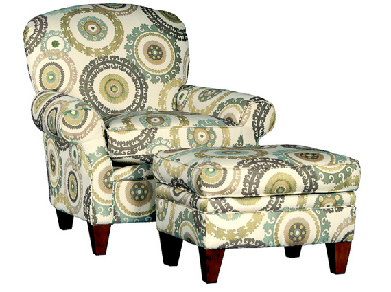 Mayo Living Room Chair & Ottoman