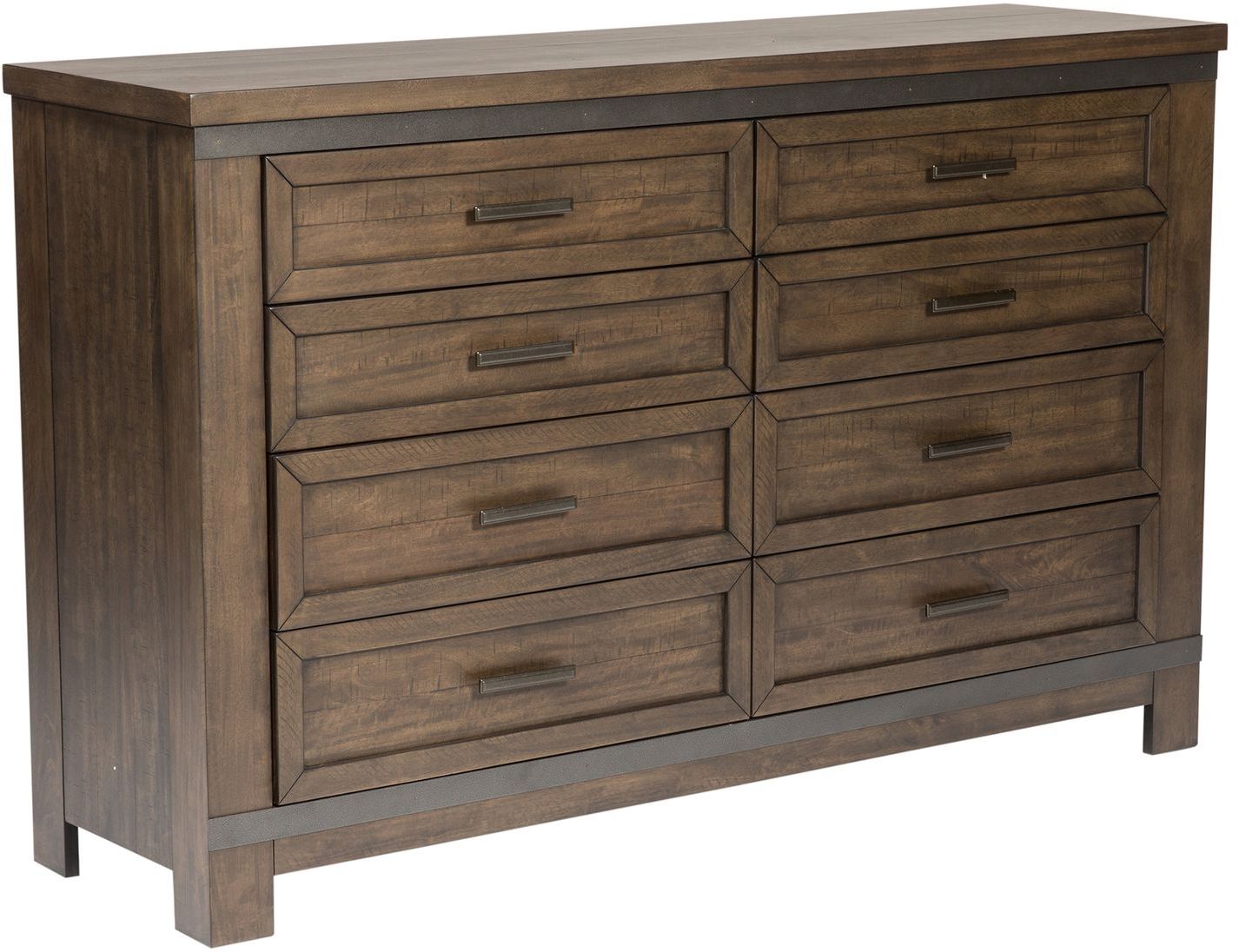 Liberty Furniture Thornwood Hills Rock Beaten Gray 8 Drawer Dresser