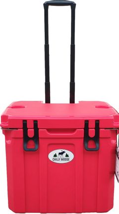 Chilly Moose 35L Canoe Red Chilly Ice Box Wheeled Explorer 