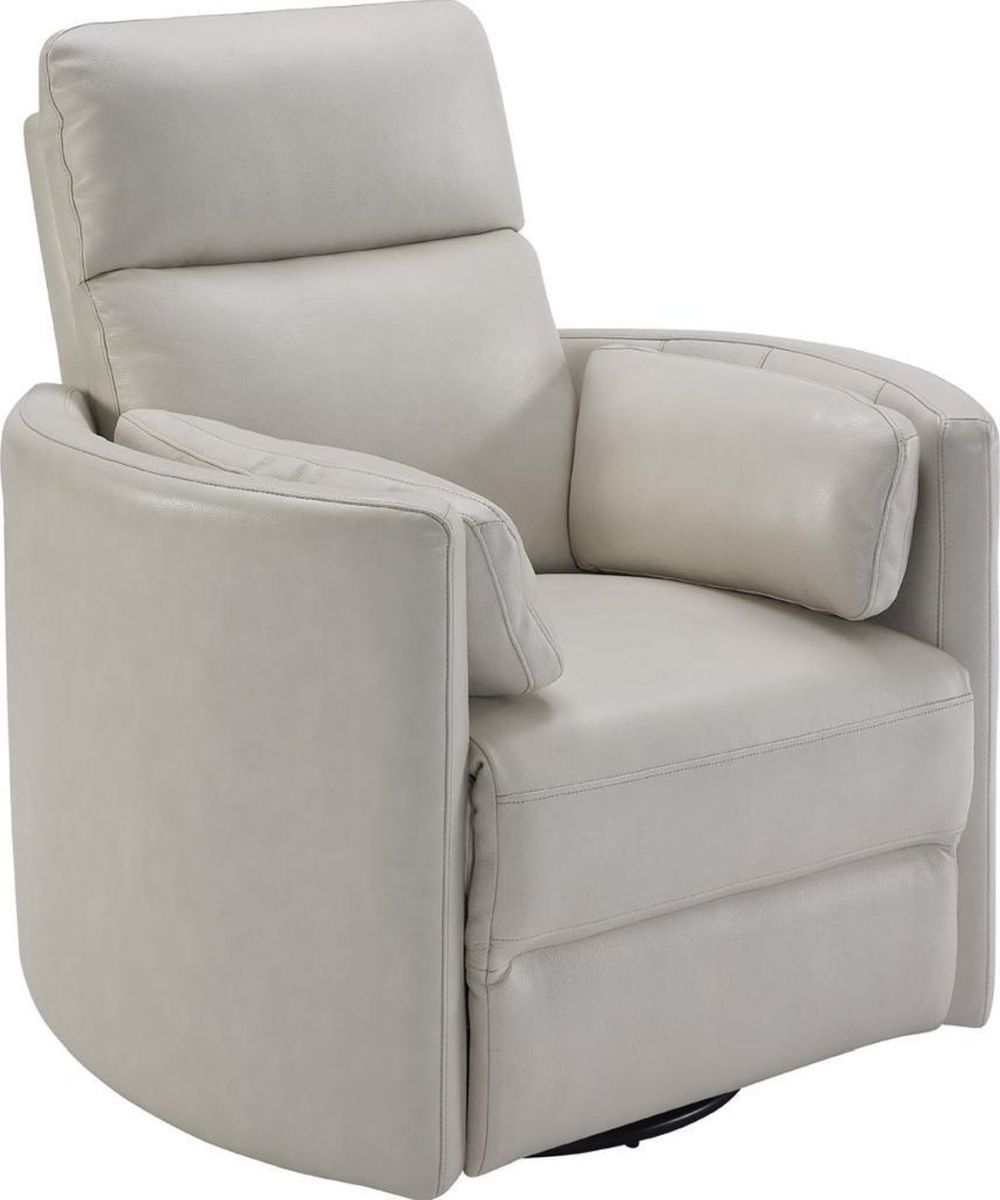 Parker House® Radius Florence Ivory Leather Power Cordless Swivel Glider Recliner