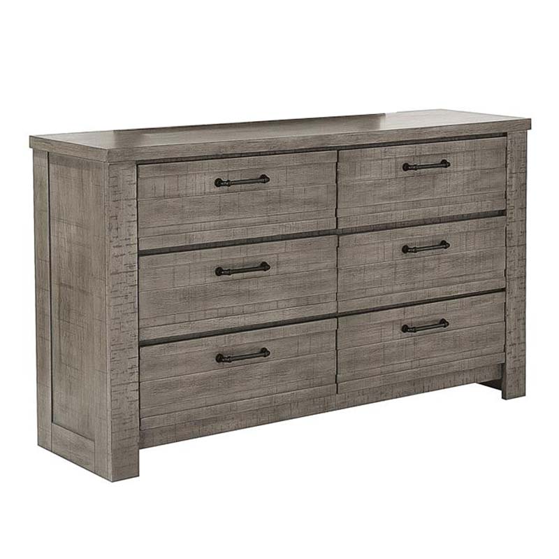 Samuel Lawrence Furniture Ruff Hewn Grey Dresser