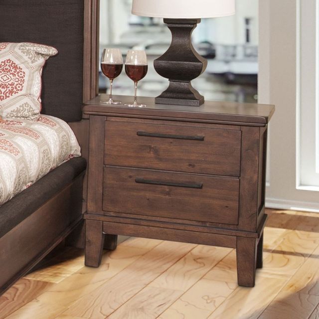 New Classic® Furniture Cagney 5 Piece Queen Chestnut Bedroom Set-2