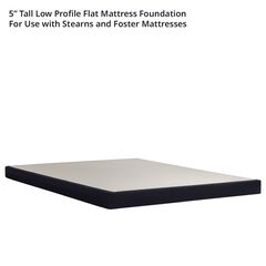 Stearns and Foster 5" Flat Low Profile Full Mattress Foundation