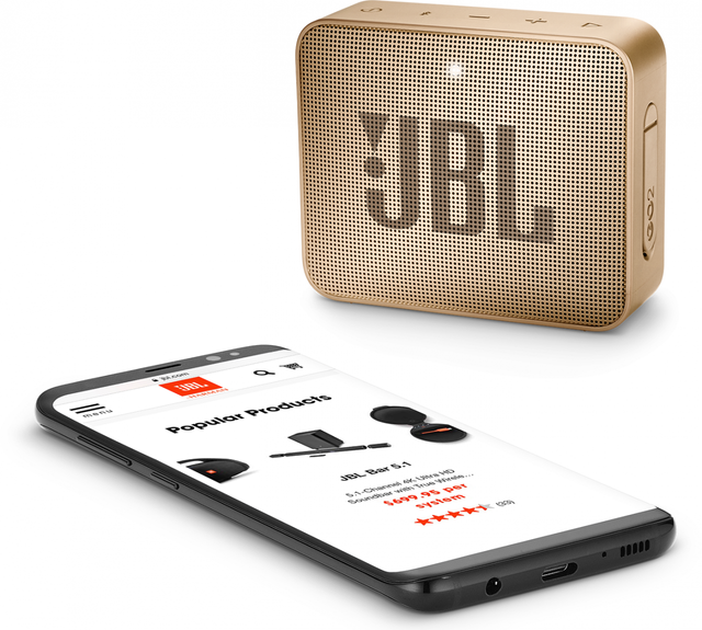 JBL® GO 2 Pearl Champagne Portable Bluetooth Speaker 4