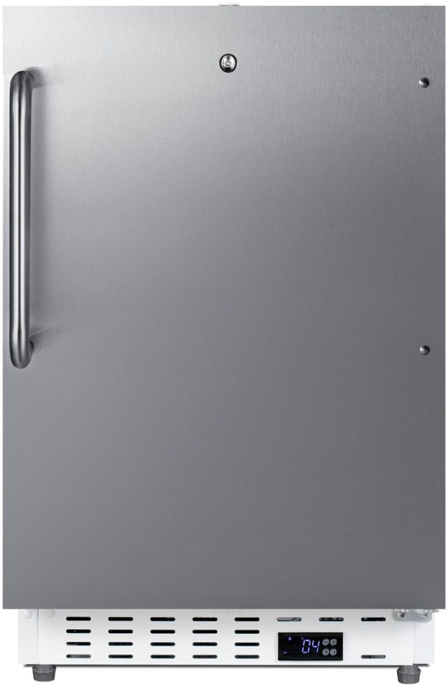 Summit® Commercial 3.3 Cu. Ft. Stainless Steel Commercial Refrigerator  0