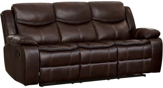 Homelegance® Bastrop Brown Double Reclining Sofa