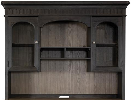Riverside Furniture Regency Antique Oak/Matte Black Credenza Hutch-0