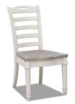 Klaussner® Maribelle Cotton White/Gray Dining Side Chair