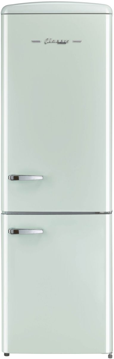 Unique® Appliances Classic Retro 30 in. 18 Cu. Ft. Midnight Black Bottom  Freezer Refrigerator, Big Sandy Superstore