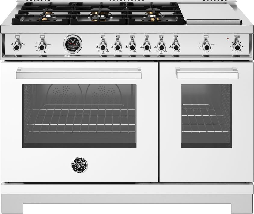 Bertazzoni Professional Series 48" Bianco Pro Style Gas Range | Gil's ...