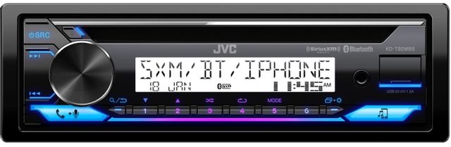 JVC KD-T92MBS Black Car CD Receiver