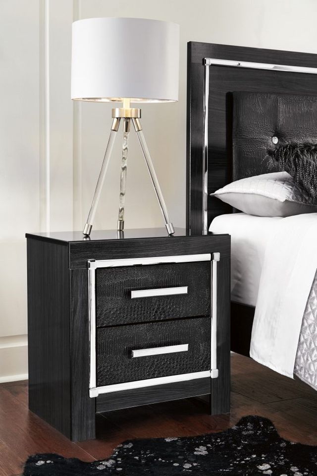 Signature Design by Ashley® Kaydell Black Queen Upholstered Panel Bed 23