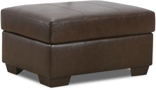 Lane® Home Furnishings Alden Soft Touch Chestnut Leather Storage Ottoman