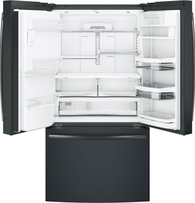 GE Profile™ 22.23 Cu. Ft. Black Slate Counter Depth French Door Refrigerator-2