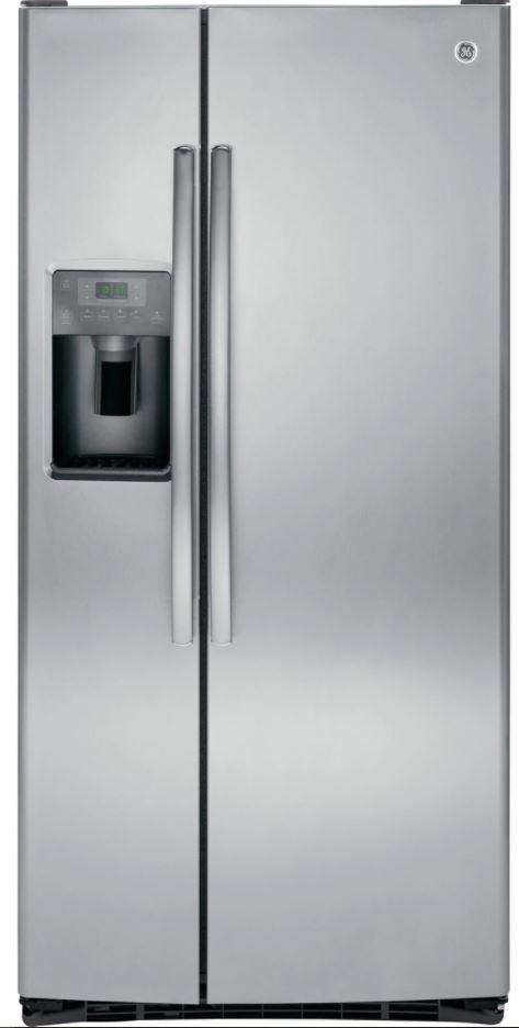GE® 23.2 Cu. Ft. Stainless Steel Side-By-Side Refrigerator-GSE23GSKSS