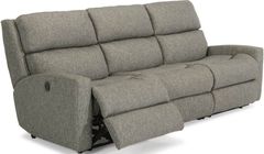 Flexsteel® Catalina Slate Power Reclining Sofa with Power Headrests