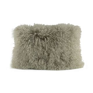 A & B Home Lamb Fur Rectangle Pillow 20x14