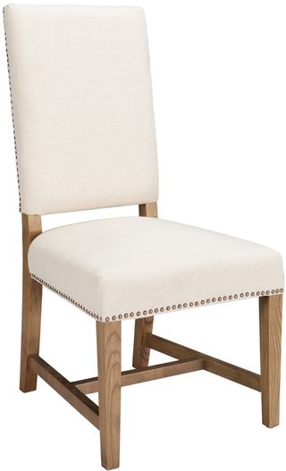 Classic Home Cole White Upholstered Dining Chair