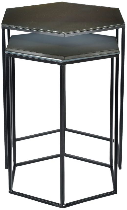 Moe's Home Collection Polygon Set of 2 Accent Tables 2