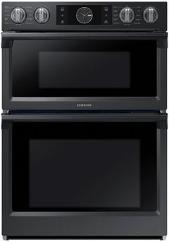 Samsung 30" Fingerprint Resistant Black Stainless Steel Oven/Microwave Combo Electric Wall Oven 