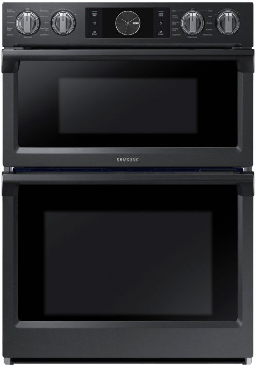 Samsung 30" Fingerprint Resistant Black Stainless Steel Oven/Microwave Combo Electric Wall Oven -0
