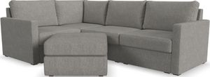 Flex by Flexsteel® 5-Piece Pebble Sectional with Ottoman