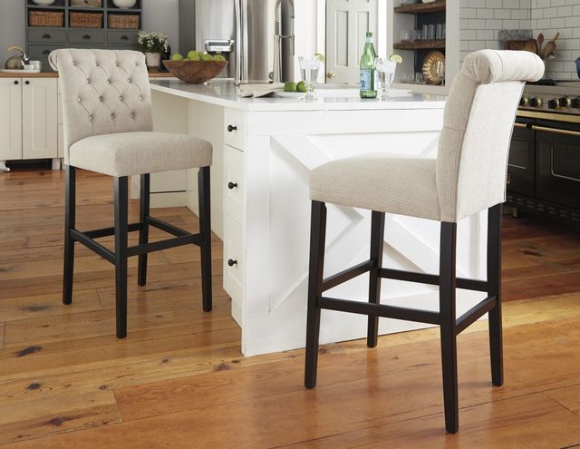 Signature Design by Ashley® Tripton Linen Tall Upholstered Bar Stool- Set of 2-1