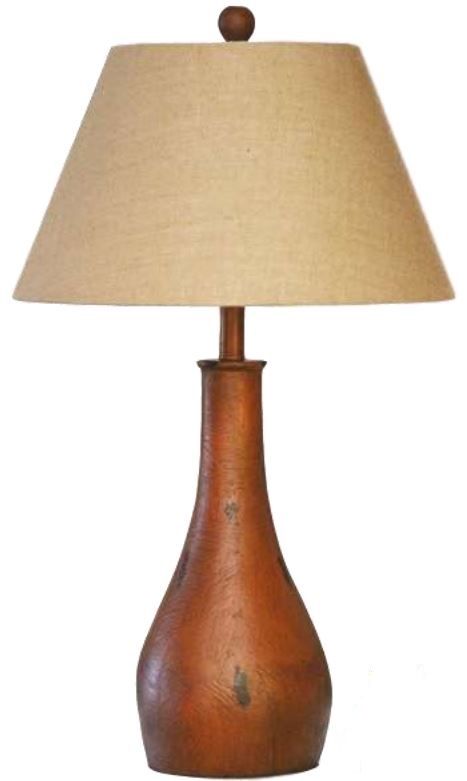 H & H Lamp Distressed Lamp