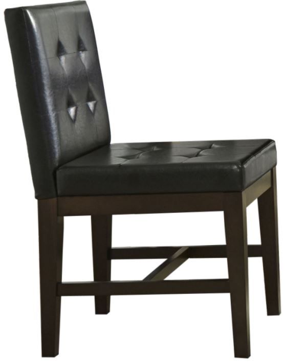 Progressive Furniture Athena Dark Chocolate Upholstered Dining Chair-0
