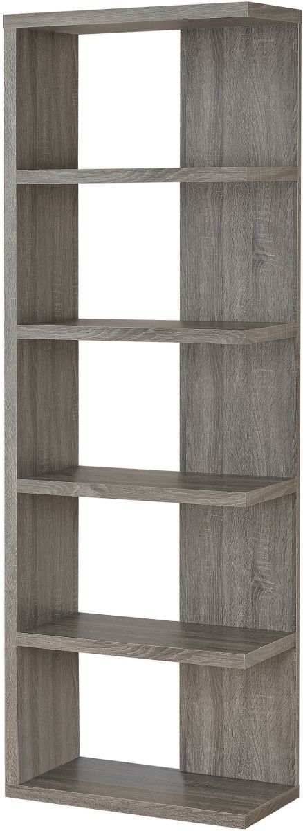 Coaster® Weathered Grey 5-Tier Bookcase