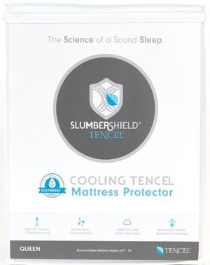 SlumberShield® Cooling Tencel® Queen Mattress Protector